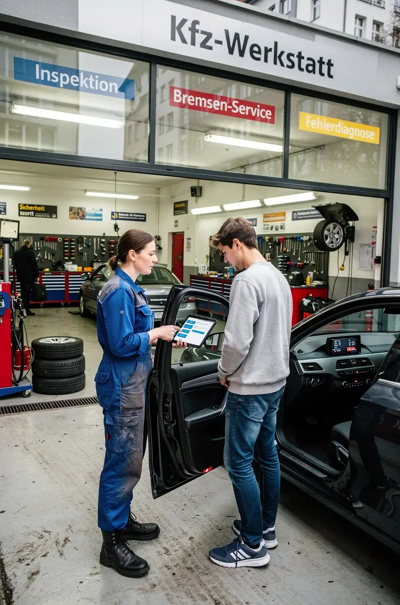 Notfallausrüstung und Werkzeugkasten für die schnelle Hilfe bei Straßenpannen im Auto